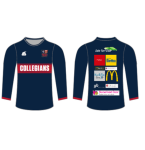 Training T-Shirt Long Sleeve (BLUE) - Collegians CC
