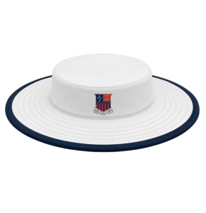 Wide Brim Hat (White) - Collegians CC