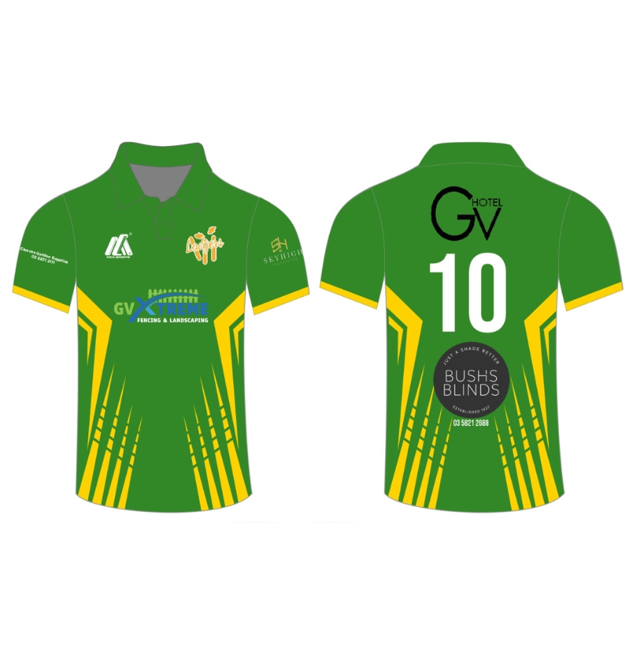 One Day Playing T-Shirt Short Sleeve (Coloured) - Pine Lodge Cricket Club
