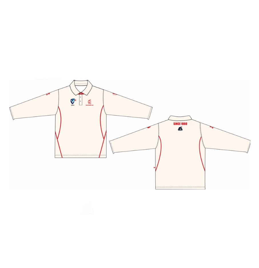 Two Day Playing T-Shirt Long Sleeve - Preston Cricket Club