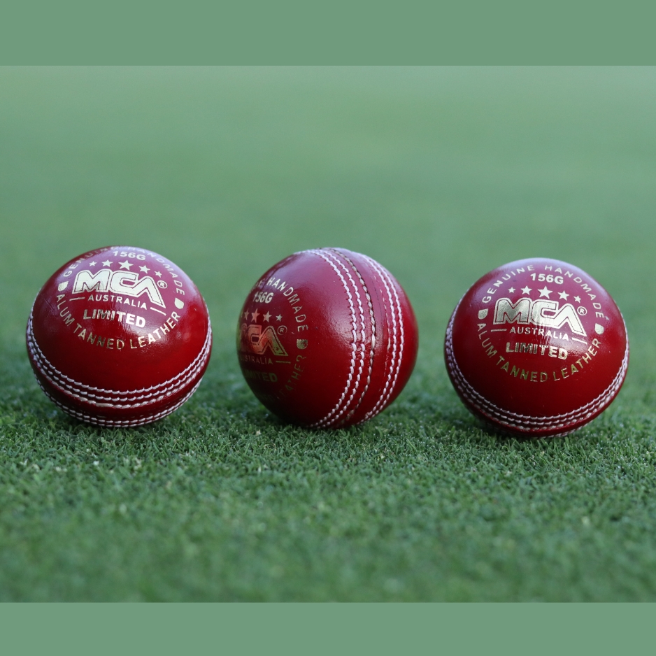 MCA LIMITED RANGE 156G BALL - 4PC RED - AUSTRALIAN SEAM