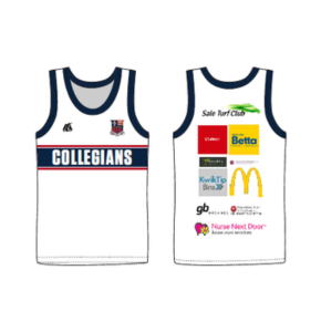 Training Singlet (WHITE) - Collegians CC